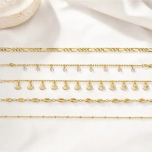 olive jewelry anklet collection