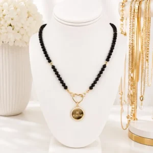 Home olive jewelry be positive necklace 1