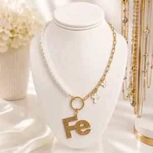 olive jewelry faith pearl necklace 1