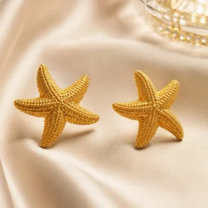 olive jewelry starfish earrings