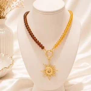 olive jewelry sunset necklace 1