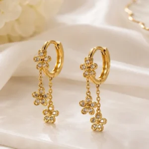olive jewelry bloom earrings