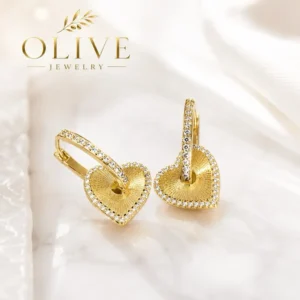 Home olive jewelry – sweetheart earrings