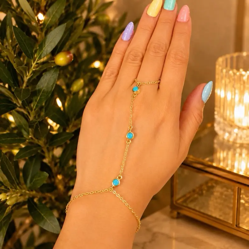 olive jewelry color trinity hand chain 1 olive jewelry color trinity hand chain 1